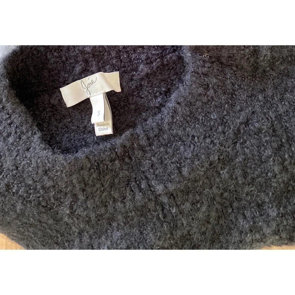 Joie Stavan Metallic Twist Knot Crewneck Sweater​​​​​​​
